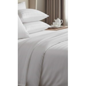 Otel çarşafı Tek kişilik 240x260cm 83 tel çizgili kumaş